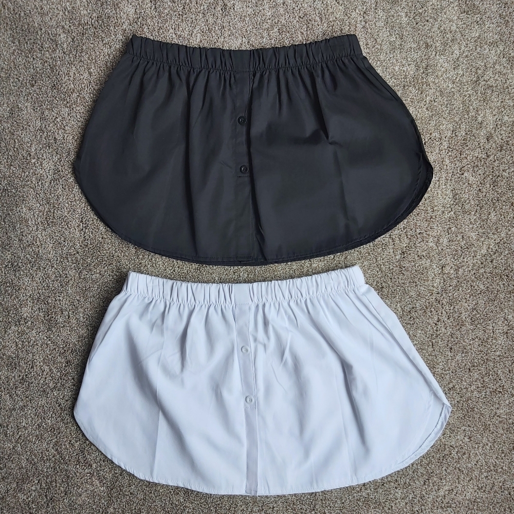 Elastic Waist Shirt Extender For Layering Set -BNWOT